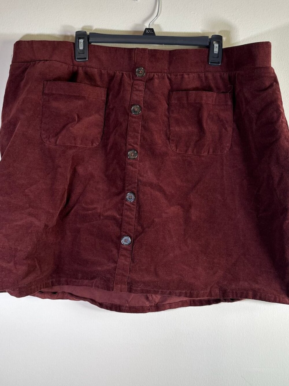 Torrid Red Button Front Skirt 3X